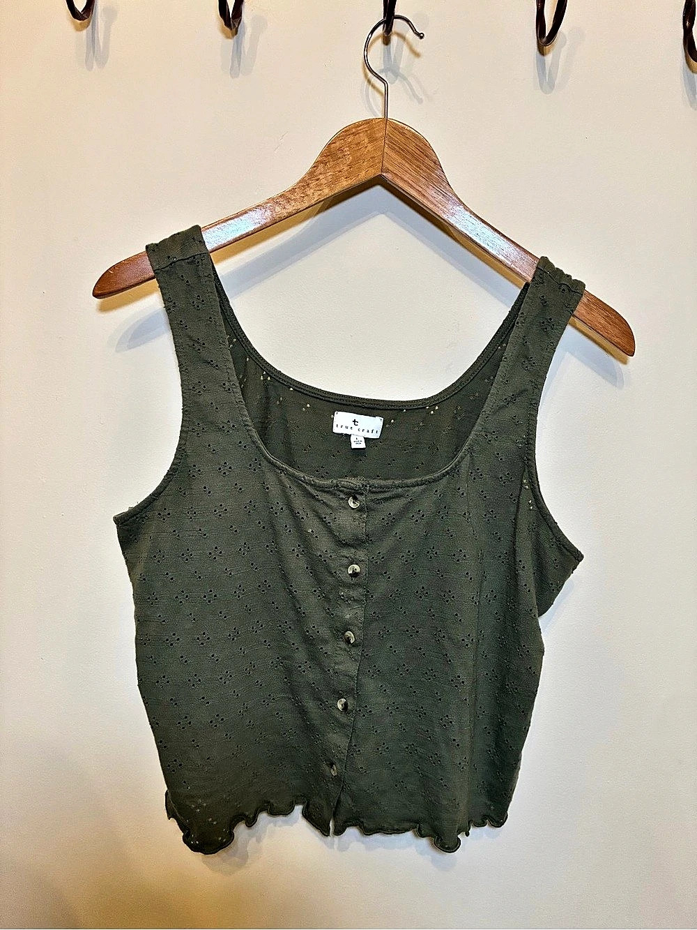 True Craft Tank Top Green Size Large